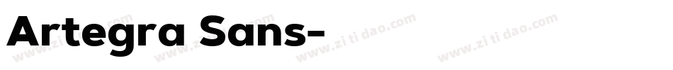 Artegra Sans字体转换